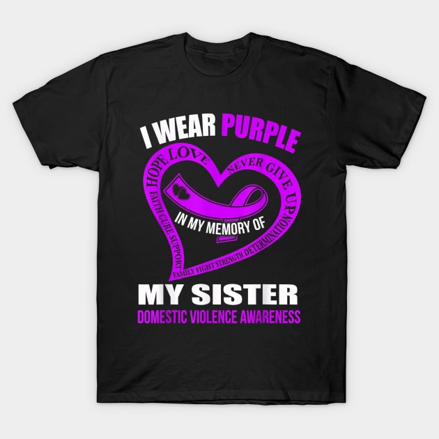 Domestic Violence Awareness T-Shirt by sevalyilmazardal